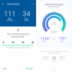 Google Wifi (left) and Plume (right) offered pretty equivalent network speeds, with each slowing slightly when connected to the mesh router furthest from the primary one.